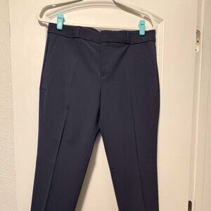 Banana Republic Avery Navy Pants Size 6 Short Wool Blend NWOT